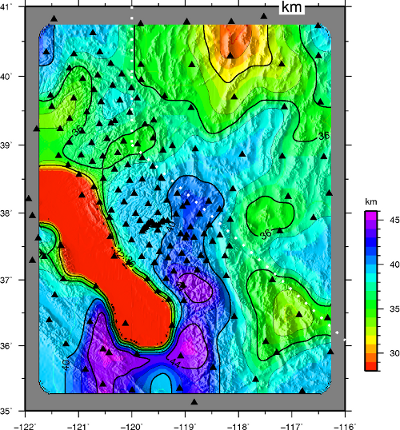 Moho map